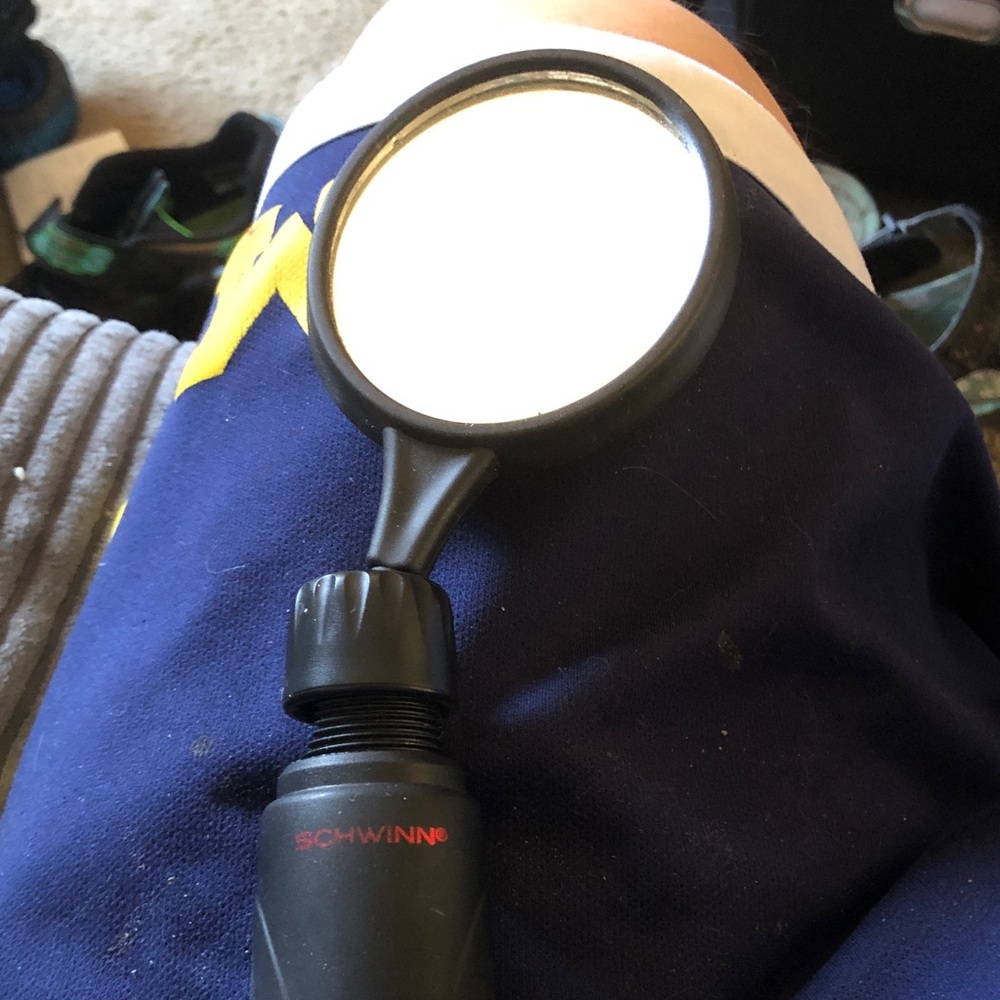 Schwinn Black Round Handlebar Mirror